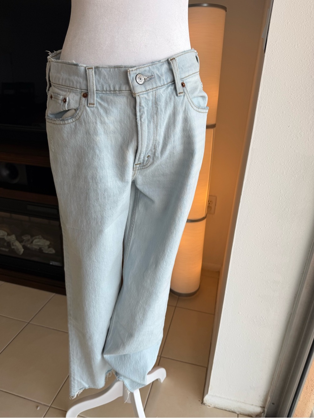 NWT Abercrombie Low Waist Baggy Jeans